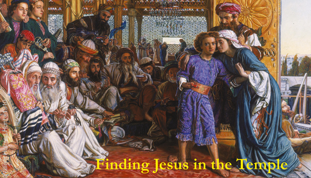 Finding Jesus in the Temple Prayer Card